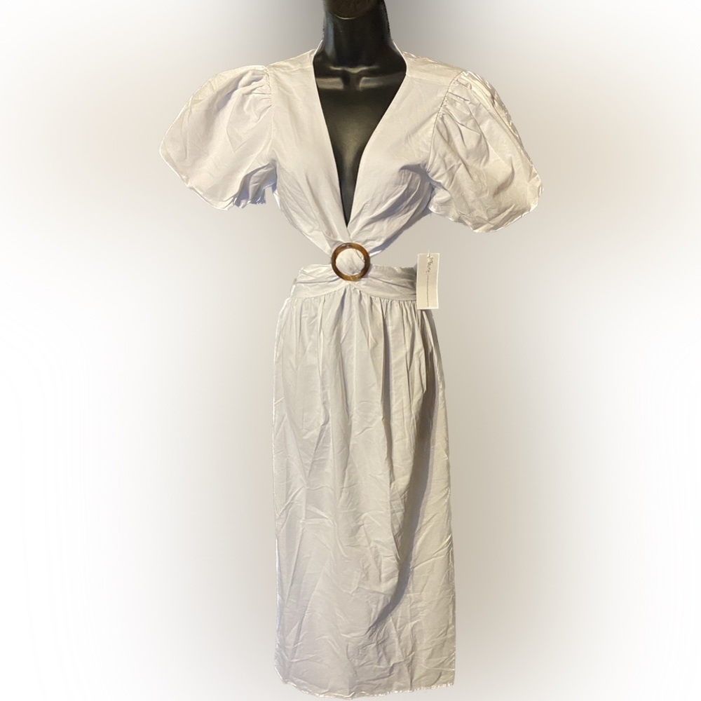 ALL WHITE BACKLESS CUT OUT DRESS by Truth NYC - NWT